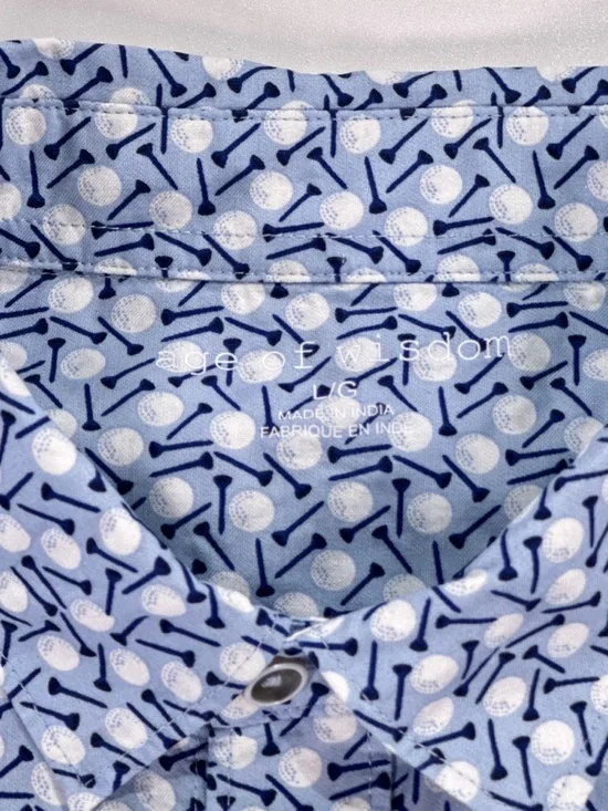 Age Of Wisdom Men’s Golf Print Short Sleeve Button Up Modal Shirt
large - Picture 5 of 11